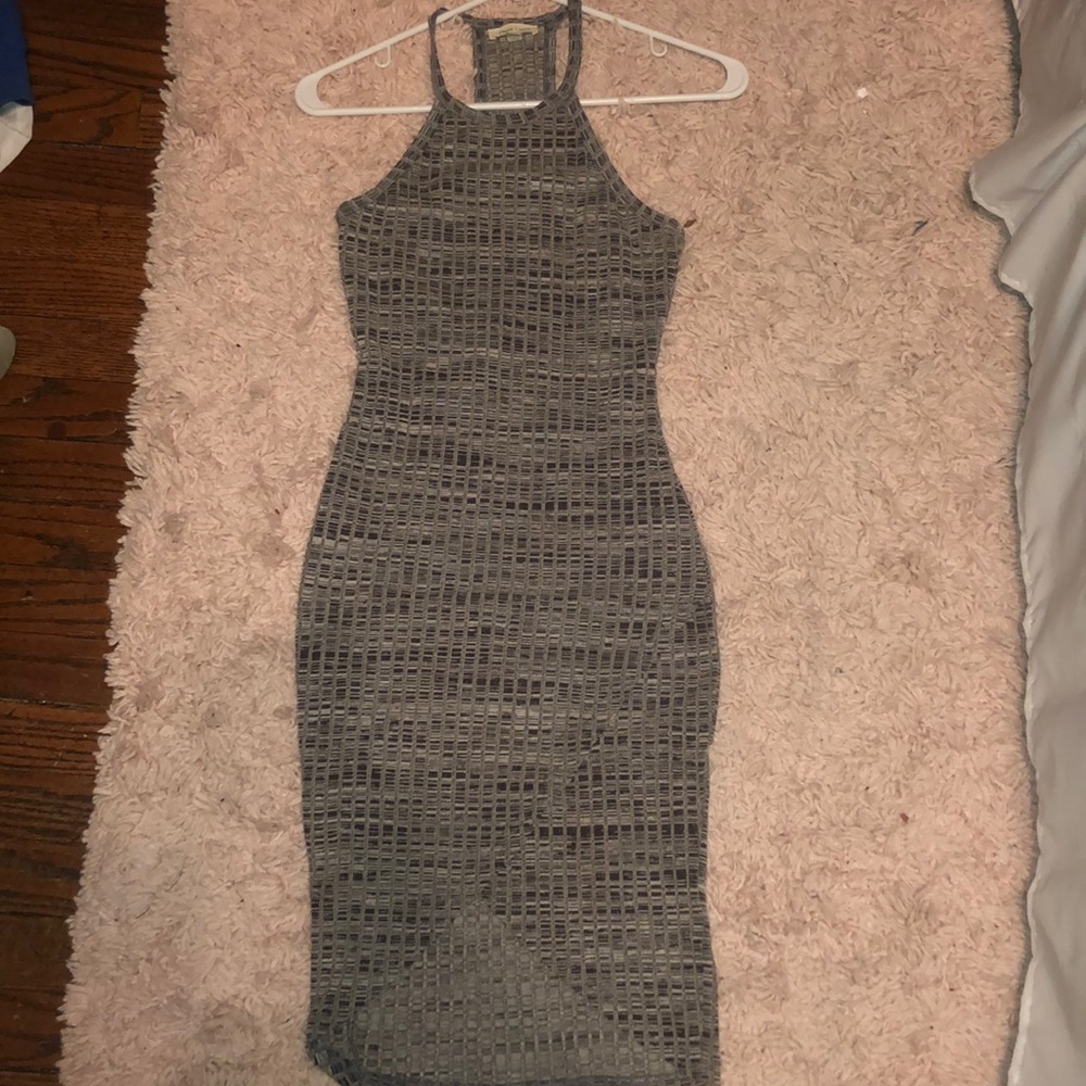 Urban Outfitters Grey Bodycon Knit Dress